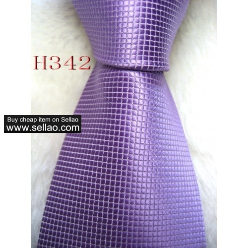 H342  #100%Silk Jacquard Woven Handmade Men's Tie Necktie