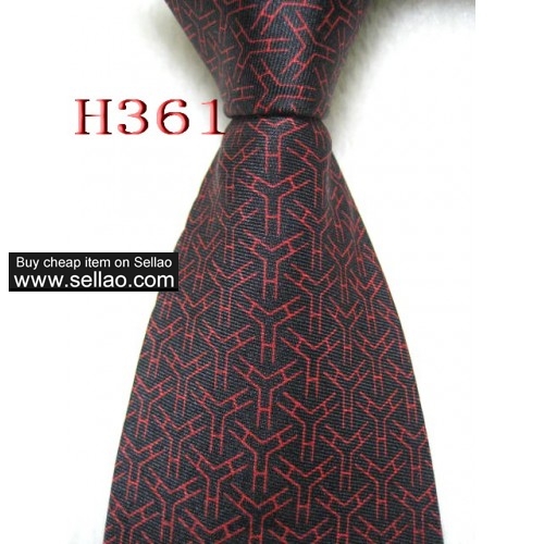 H361  #100%Silk Jacquard Woven Handmade Men's Tie Necktie