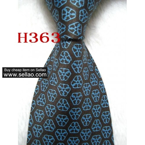H363-H385  #100%Silk Jacquard Woven Handmade Men's Tie Necktie