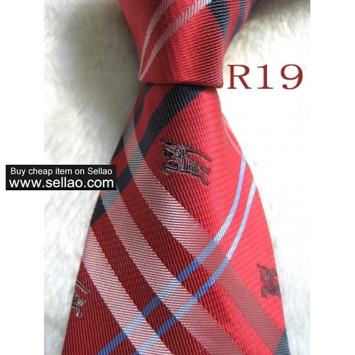 R19 - R49  #100%Silk Jacquard Woven Handmade Men's Tie Necktie