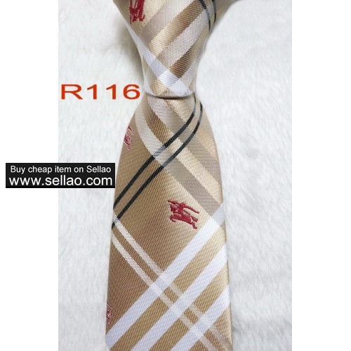 R100 - R116  #100%Silk Jacquard Woven Handmade Men's Tie Necktie