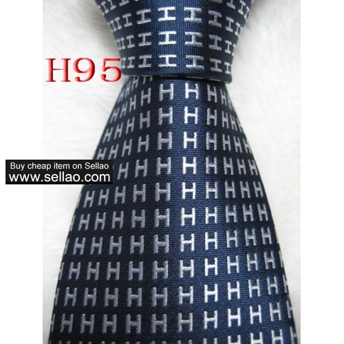 H95 - H192  #100%Silk Jacquard Woven Handmade Men's Tie Necktie
