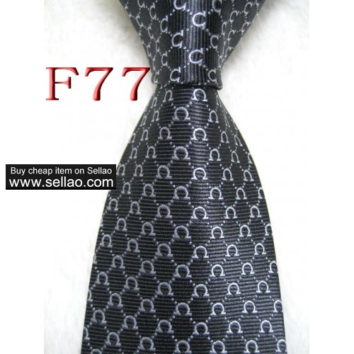 F77 - F89  #100%Silk Jacquard Woven Handmade Men's Tie Necktie