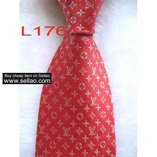 L176  #100%Silk Jacquard Woven Handmade Men's Tie Necktie