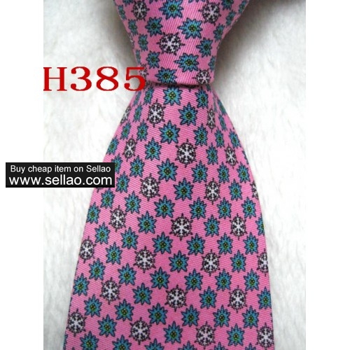H385  #100%Silk Jacquard Woven Handmade Men's Tie Necktie