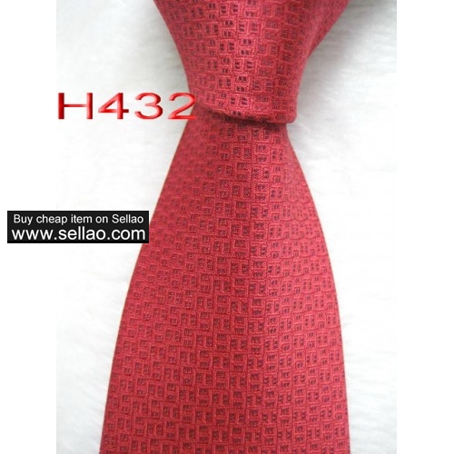 H432  #100%Silk Jacquard Woven Handmade Men's Tie Necktie