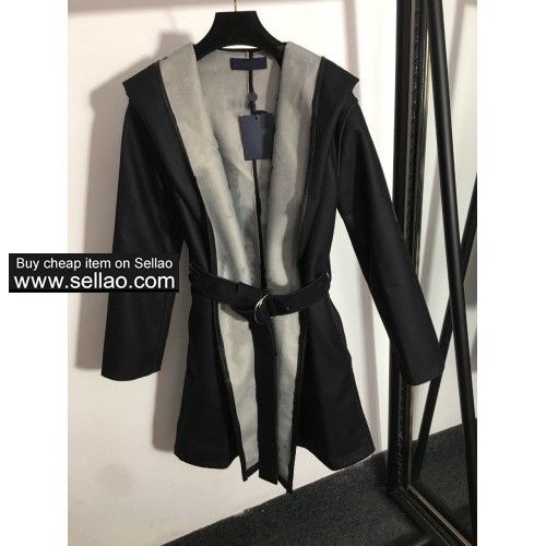 Fashion Classic Trendy Brand luxury designer clothes Long sleeved windbreaker coat