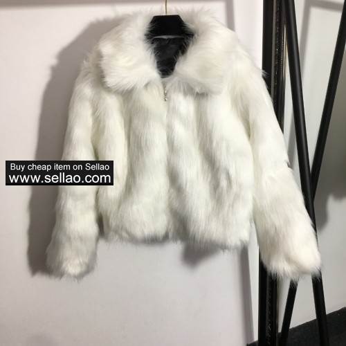 2021 winter new fashion cotton padded women&#39;s coat short fox fur plus down jacket Parker