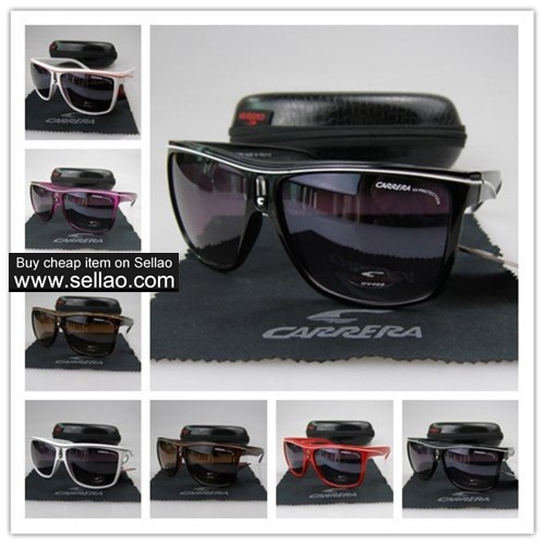C-13 New Men Womens Retro Sunglasses Outdoor sport Glasses+Box  Bright Black