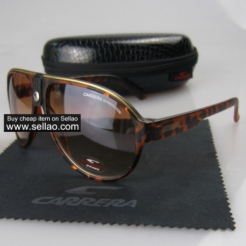 C-16 New Men Womens Retro Sunglasses Outdoor sport Glasses+Box  Leopard Print