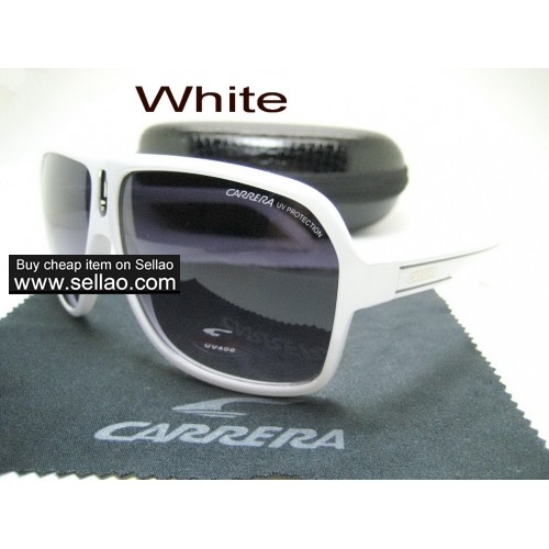 C-18 New Men Womens Retro Sunglasses Outdoor sport Glasses+Box  White