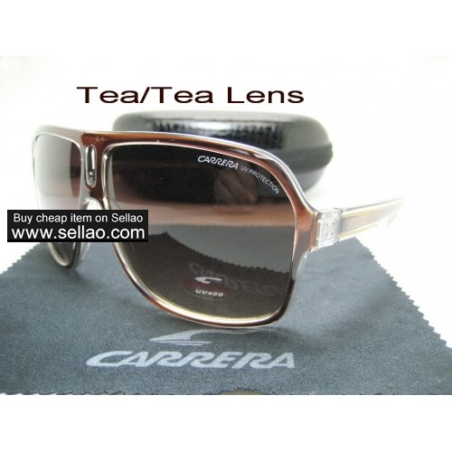 C-18 New Men Womens Retro Sunglasses Outdoor sport Glasses+Box  Tea/Tea Lens