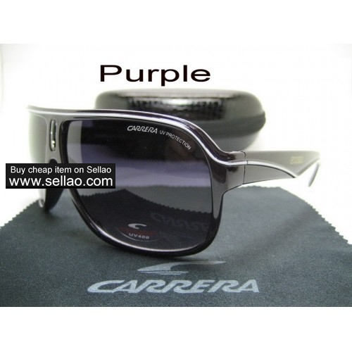 C-19 New Men Womens Retro Sunglasses Outdoor sport Glasses+Box  Purple