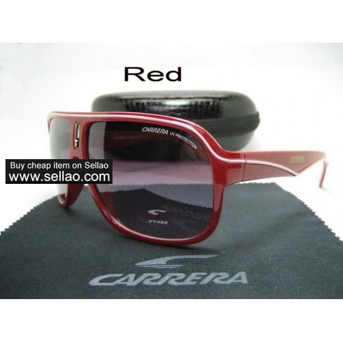 C-19 New Men Womens Retro Sunglasses Outdoor sport Glasses+Box  Red