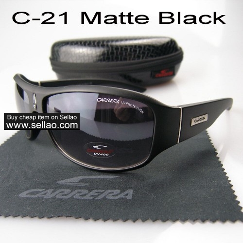 C-21 Fashion Trend Unisex UV Protection Toad Mirror Sunglasses +Box  Matte/Black