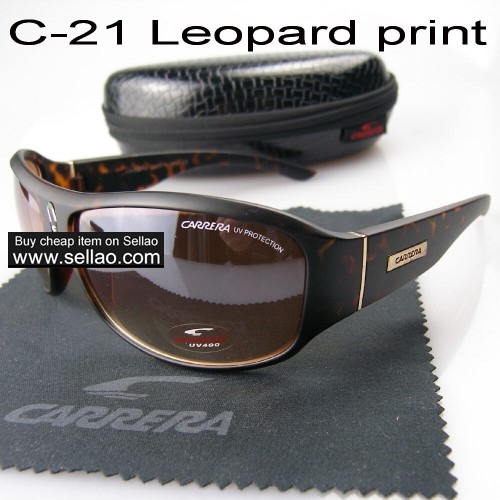 C-21 Fashion Trend Unisex UV Protection Toad Mirror Sunglasses +Box  Leopard Print