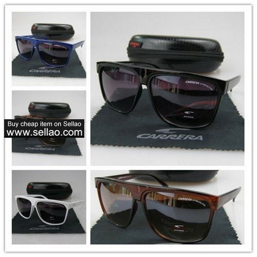 C-24 New Men Womens Retro Sunglasses Outdoor sport Anti-UV Glasses+Box  White