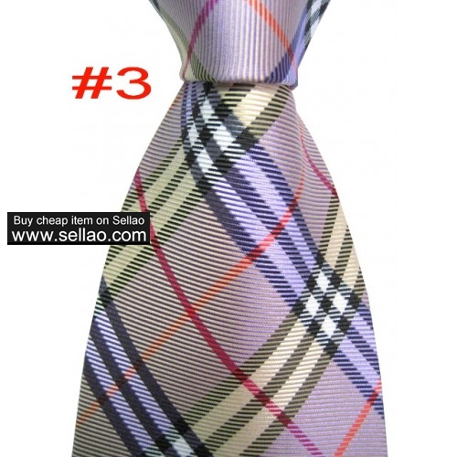 B#3  #100%Silk Jacquard Woven Handmade Men's Tie Necktie