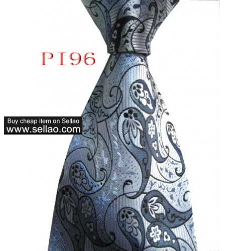 PI96  #100%Silk Jacquard Woven Handmade Men's Tie Necktie
