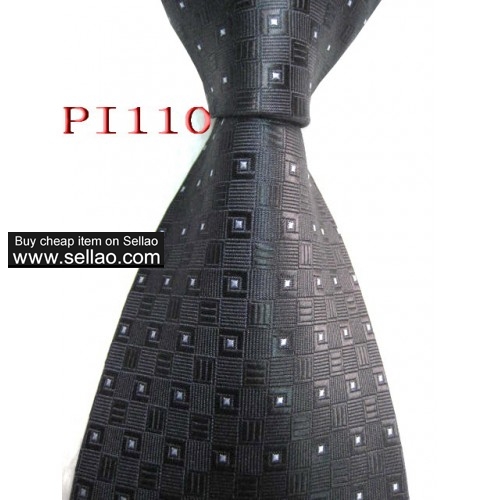 PI 110  #100%Silk Jacquard Woven Handmade Men's Tie Necktie