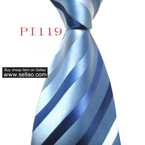 PI 119  #100%Silk Jacquard Woven Handmade Men's Tie Necktie