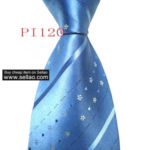 PI 120  #100%Silk Jacquard Woven Handmade Men's Tie Necktie