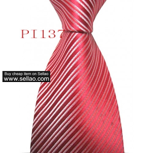 PI 137  #100%Silk Jacquard Woven Handmade Men's Tie Necktie
