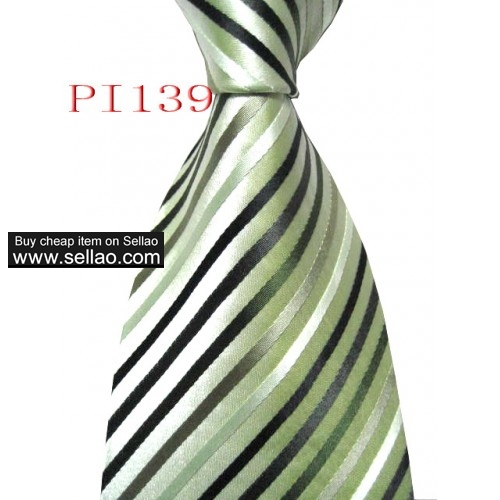 PI 139  #100%Silk Jacquard Woven Handmade Men's Tie Necktie