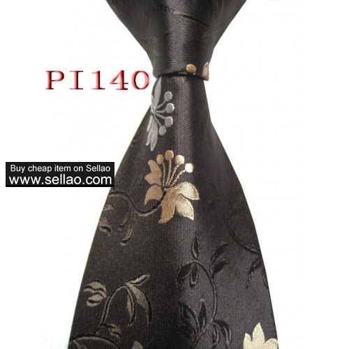 PI 140  #100%Silk Jacquard Woven Handmade Men's Tie Necktie