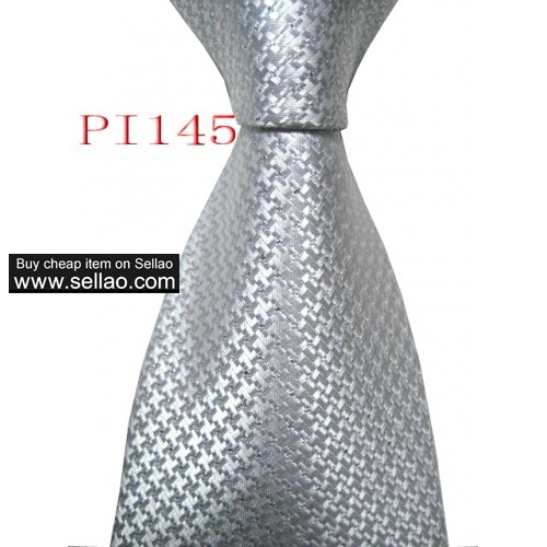 PI 145  #100%Silk Jacquard Woven Handmade Men's Tie Necktie