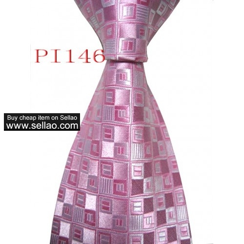 PI 146  #100%Silk Jacquard Woven Handmade Men's Tie Necktie