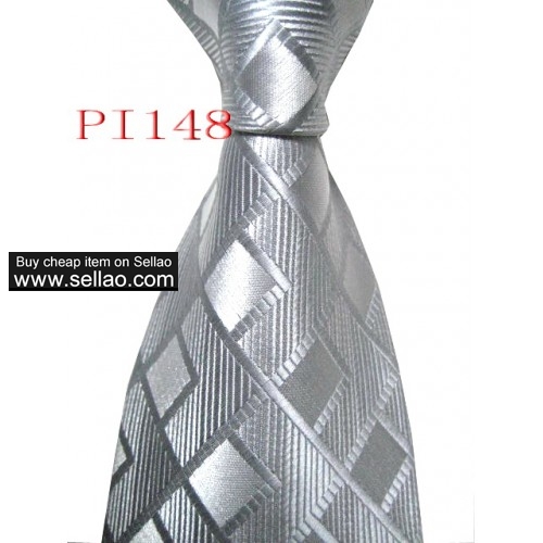 PI 148  #100%Silk Jacquard Woven Handmade Men's Tie Necktie