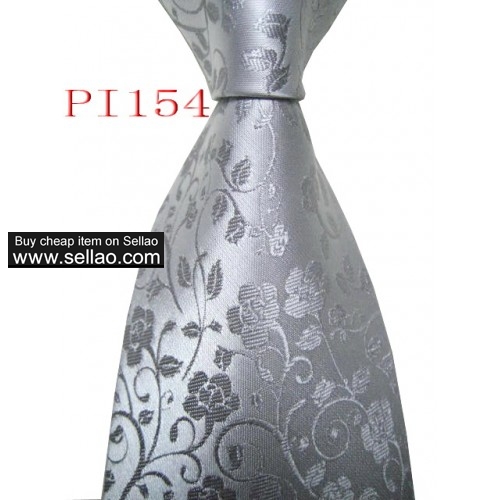 PI 154  #100%Silk Jacquard Woven Handmade Men's Tie Necktie