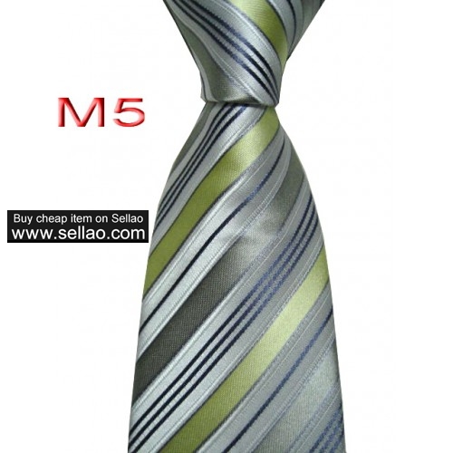 M5  #100%Silk Jacquard Woven Handmade Men's Tie Necktie