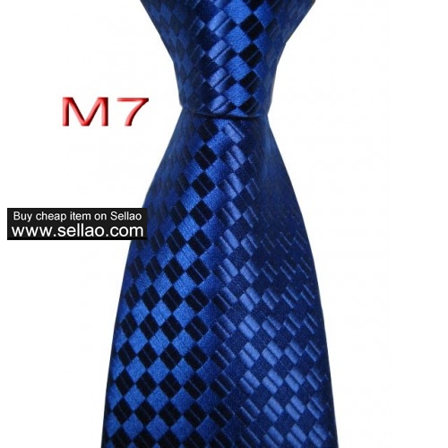 M7  #100%Silk Jacquard Woven Handmade Men's Tie Necktie