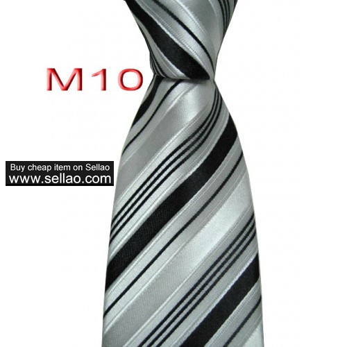 M10  #100%Silk Jacquard Woven Handmade Men's Tie Necktie