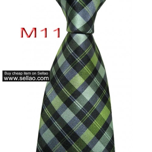 M11  #100%Silk Jacquard Woven Handmade Men's Tie Necktie