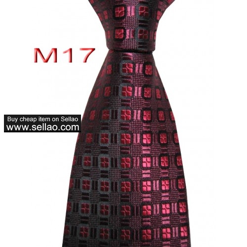 M17  #100%Silk Jacquard Woven Handmade Men's Tie Necktie