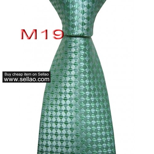 M19  #100%Silk Jacquard Woven Handmade Men's Tie Necktie