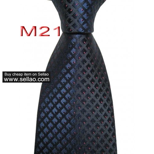M21  #100%Silk Jacquard Woven Handmade Men's Tie Necktie