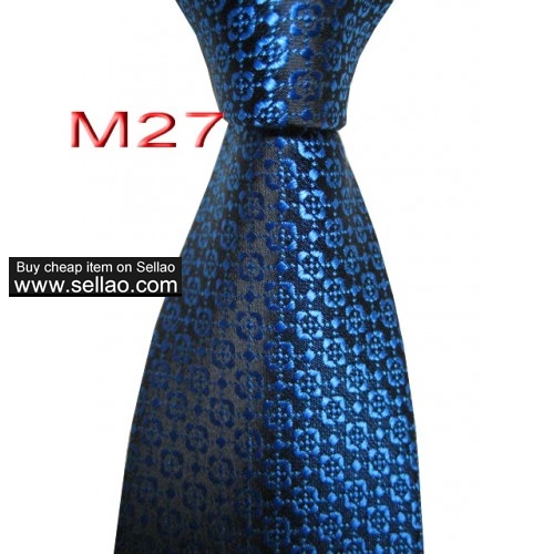 M27  #100%Silk Jacquard Woven Handmade Men's Tie Necktie