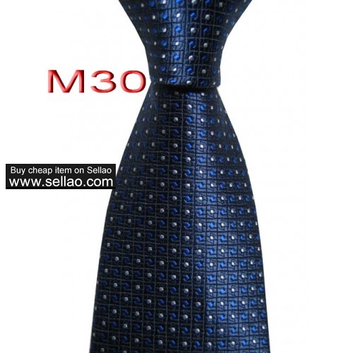 M30  #100%Silk Jacquard Woven Handmade Men's Tie Necktie