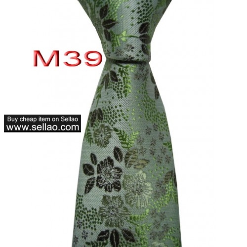 M39  #100%Silk Jacquard Woven Handmade Men's Tie Necktie