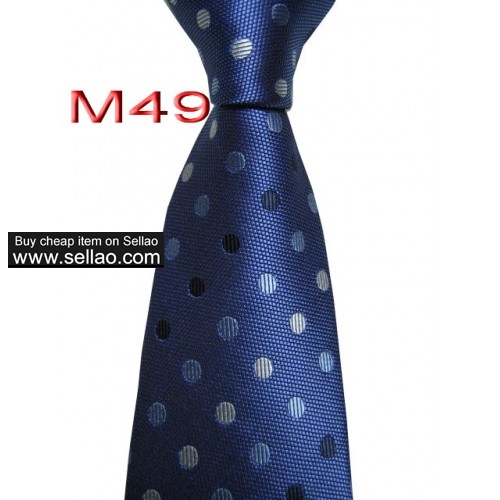 M49  #100%Silk Jacquard Woven Handmade Men's Tie Necktie