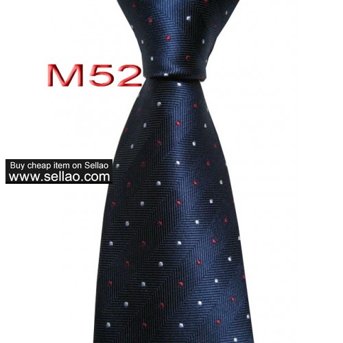 M52  #100%Silk Jacquard Woven Handmade Men's Tie Necktie