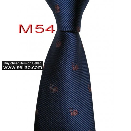 M54  #100%Silk Jacquard Woven Handmade Men's Tie Necktie