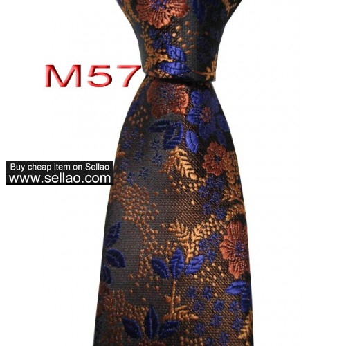 M57  #100%Silk Jacquard Woven Handmade Men's Tie Necktie