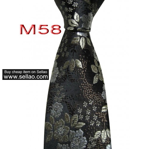 M58  #100%Silk Jacquard Woven Handmade Men's Tie Necktie