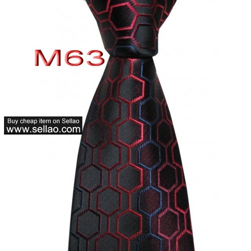 M63  #100%Silk Jacquard Woven Handmade Men's Tie Necktie