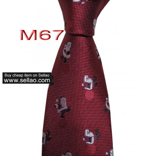 M67  #100%Silk Jacquard Woven Handmade Men's Tie Necktie